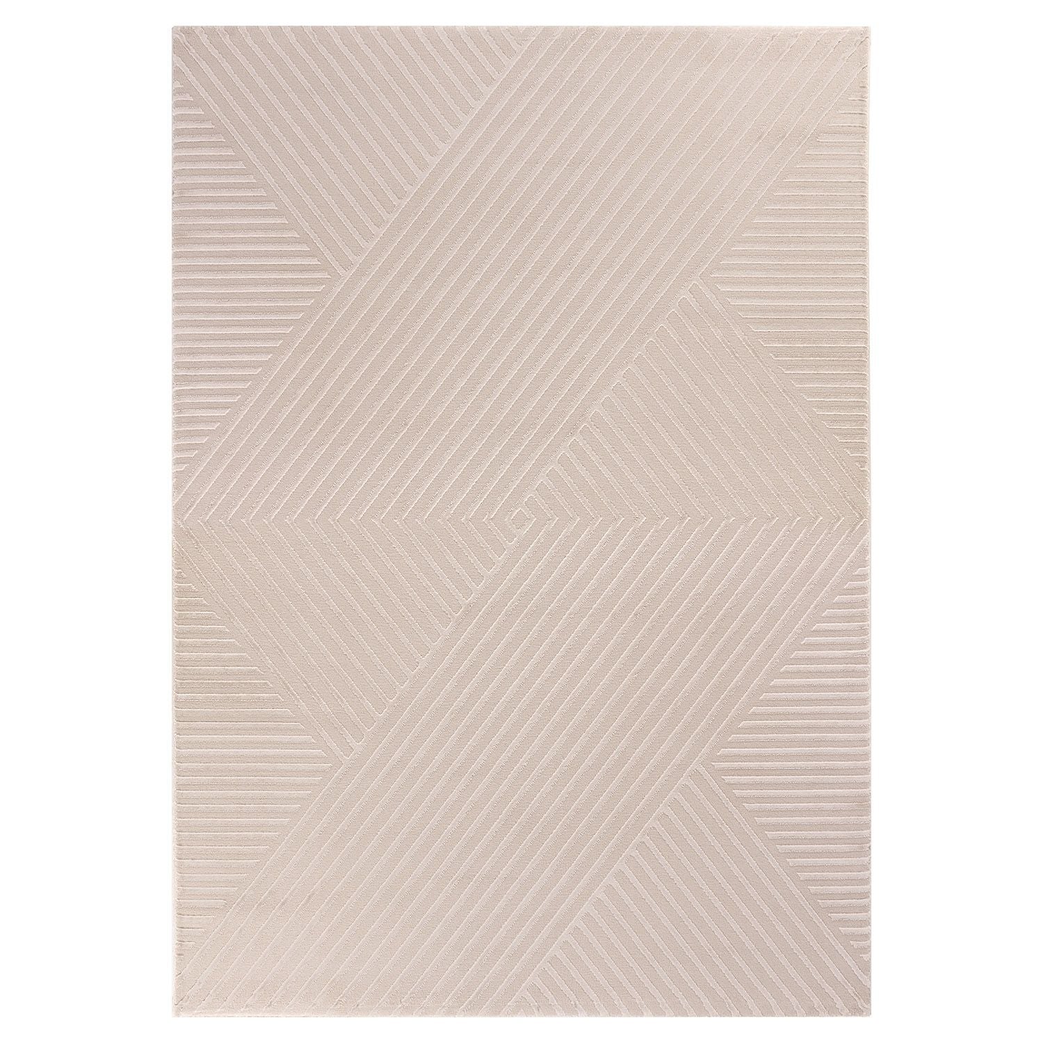 Beige Tapijt Laagpolig Vloerkleed Omid Elegant Neutrals