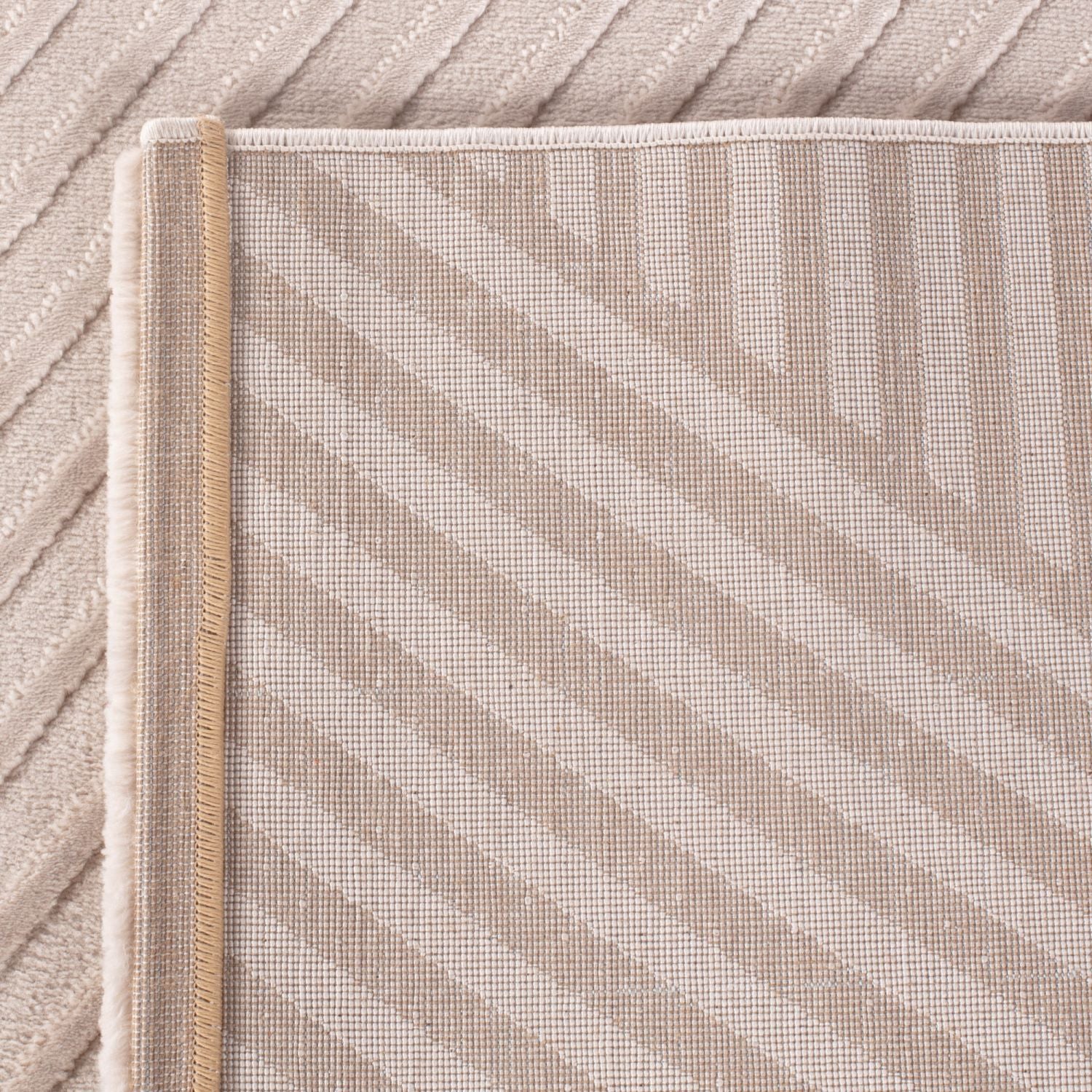 Beige Tapijt Laagpolig Vloerkleed Omid Elegant Neutrals