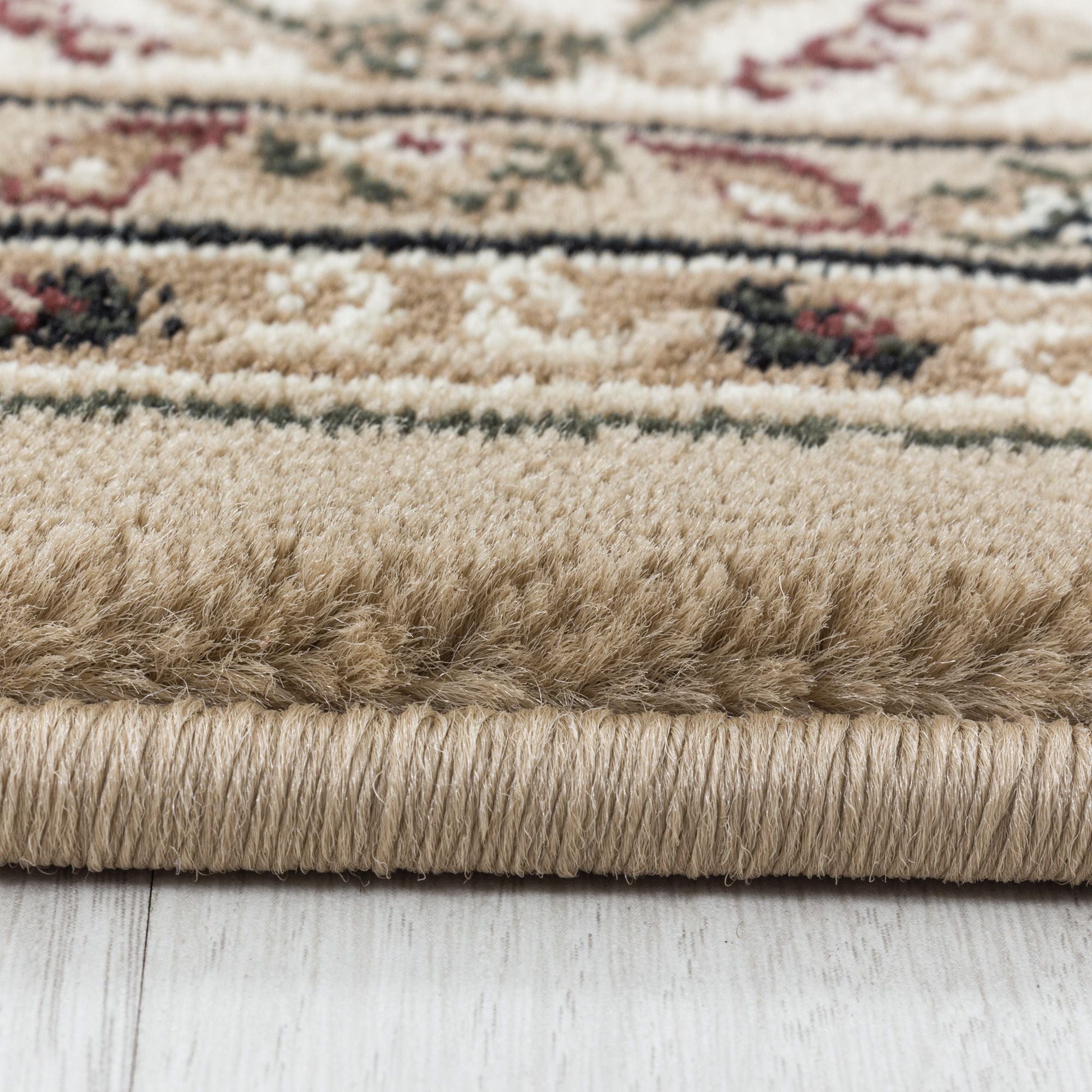 Beige Laagpolig Vloerkleed Omid Antique Allure Collection.