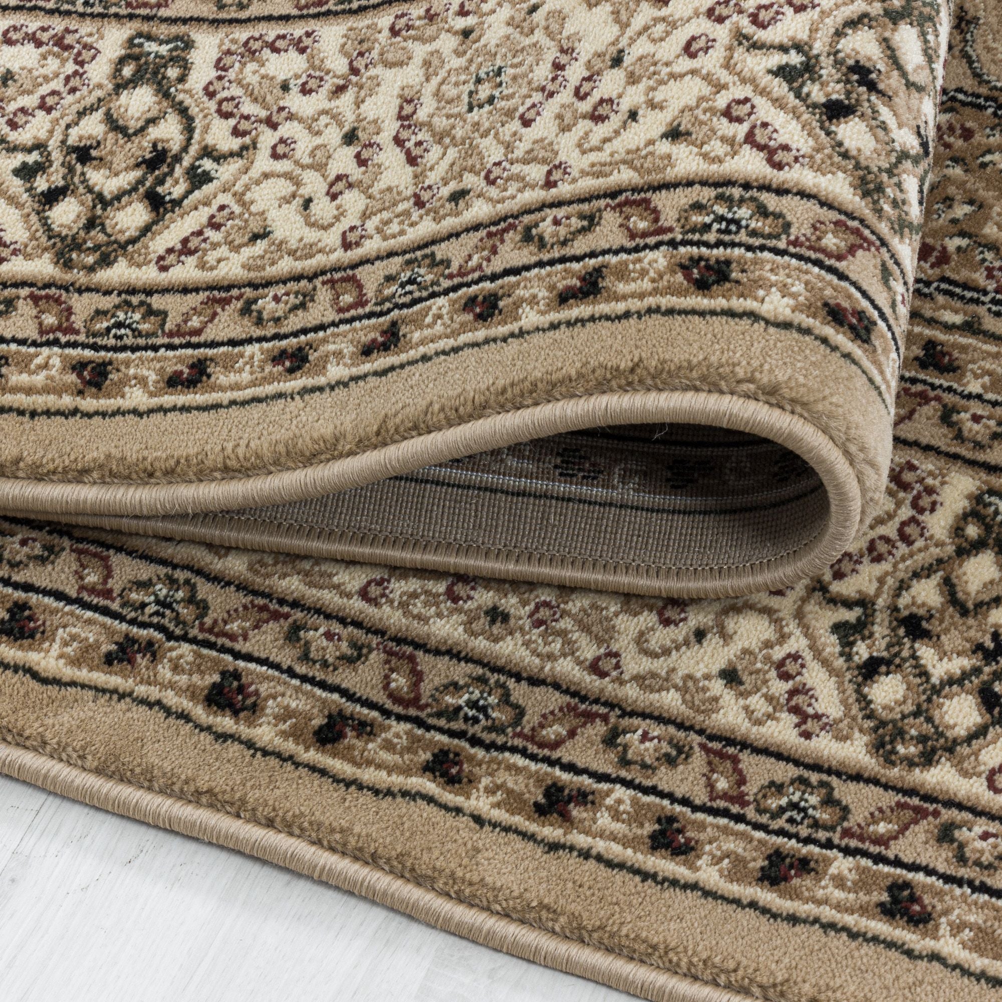 Beige Laagpolig Vloerkleed Omid Antique Allure Collection.