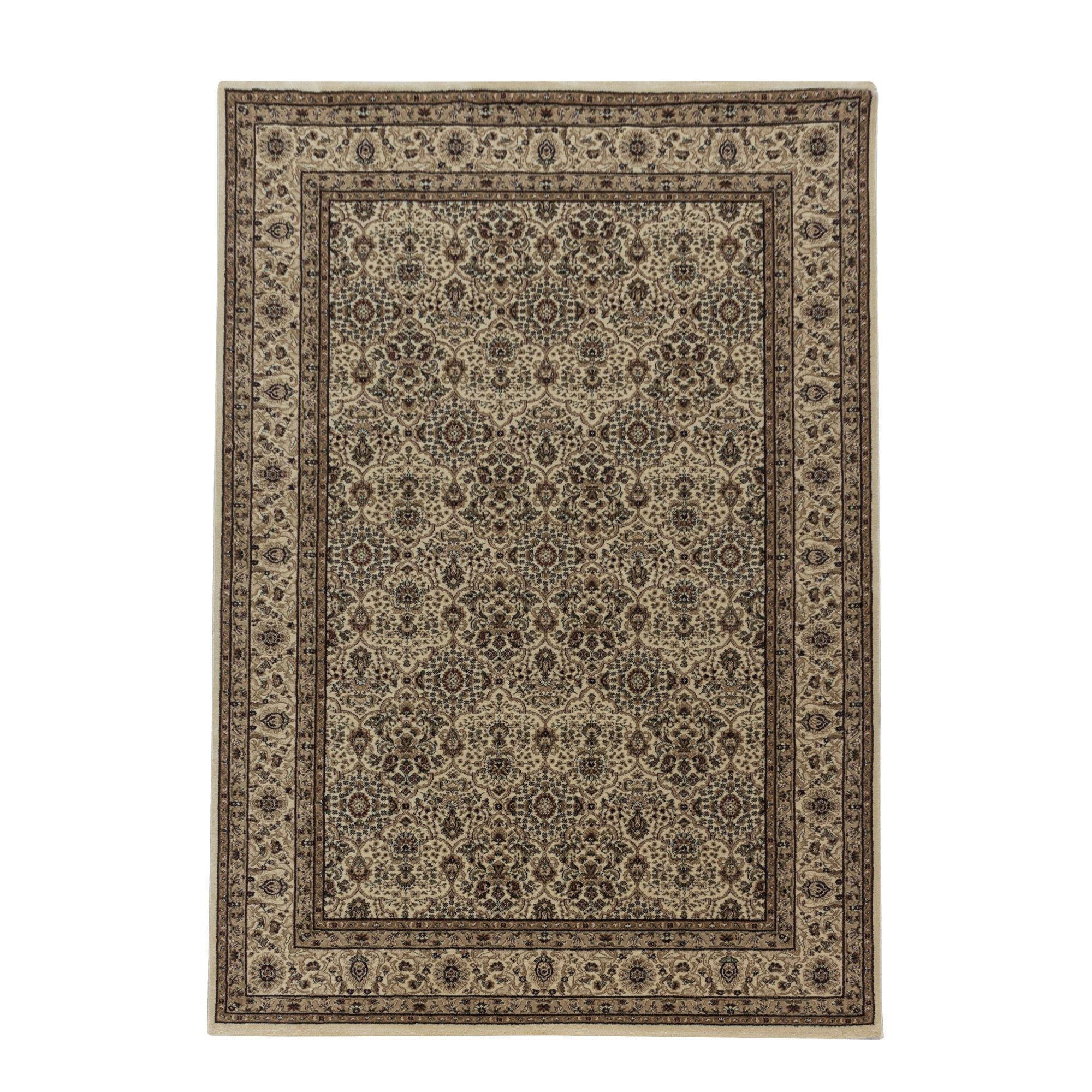 Beige Laagpolig Vloerkleed Omid Antique Allure Collection.