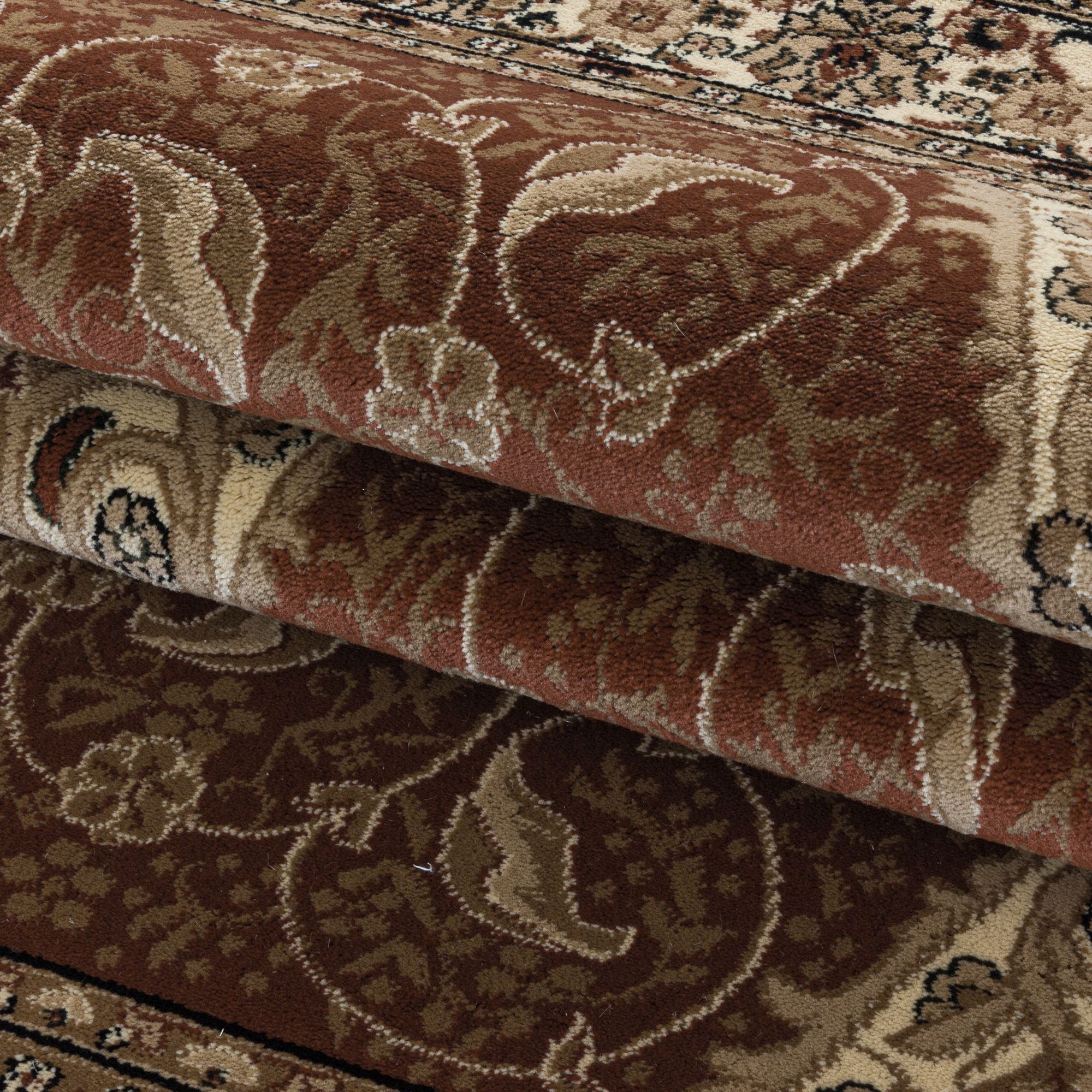 Terra Laagpolig Vloerkleed Omid Antique Allure Collection.