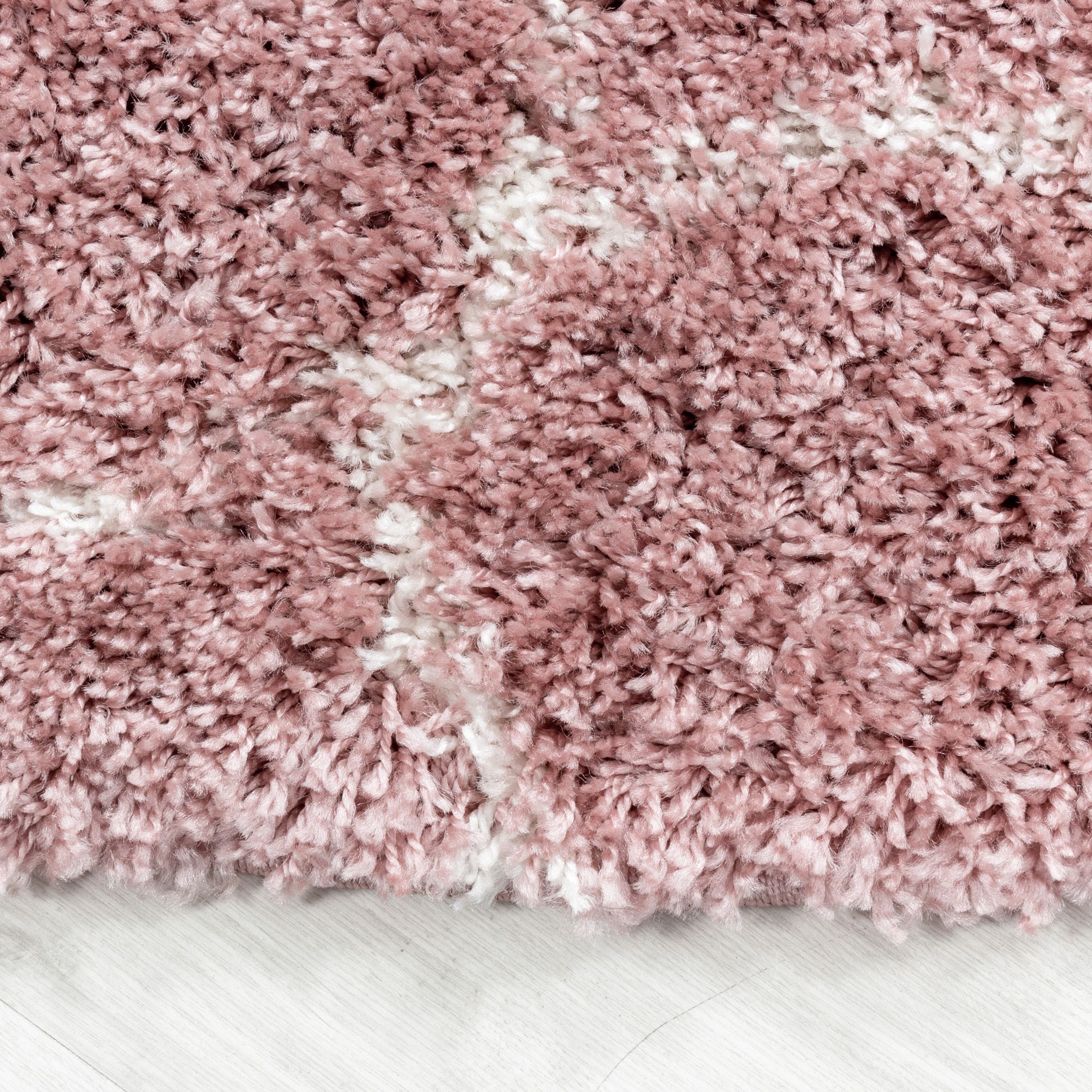 Roze Laagpolig Vloerkleed Omid ArtisanWeave Collection.