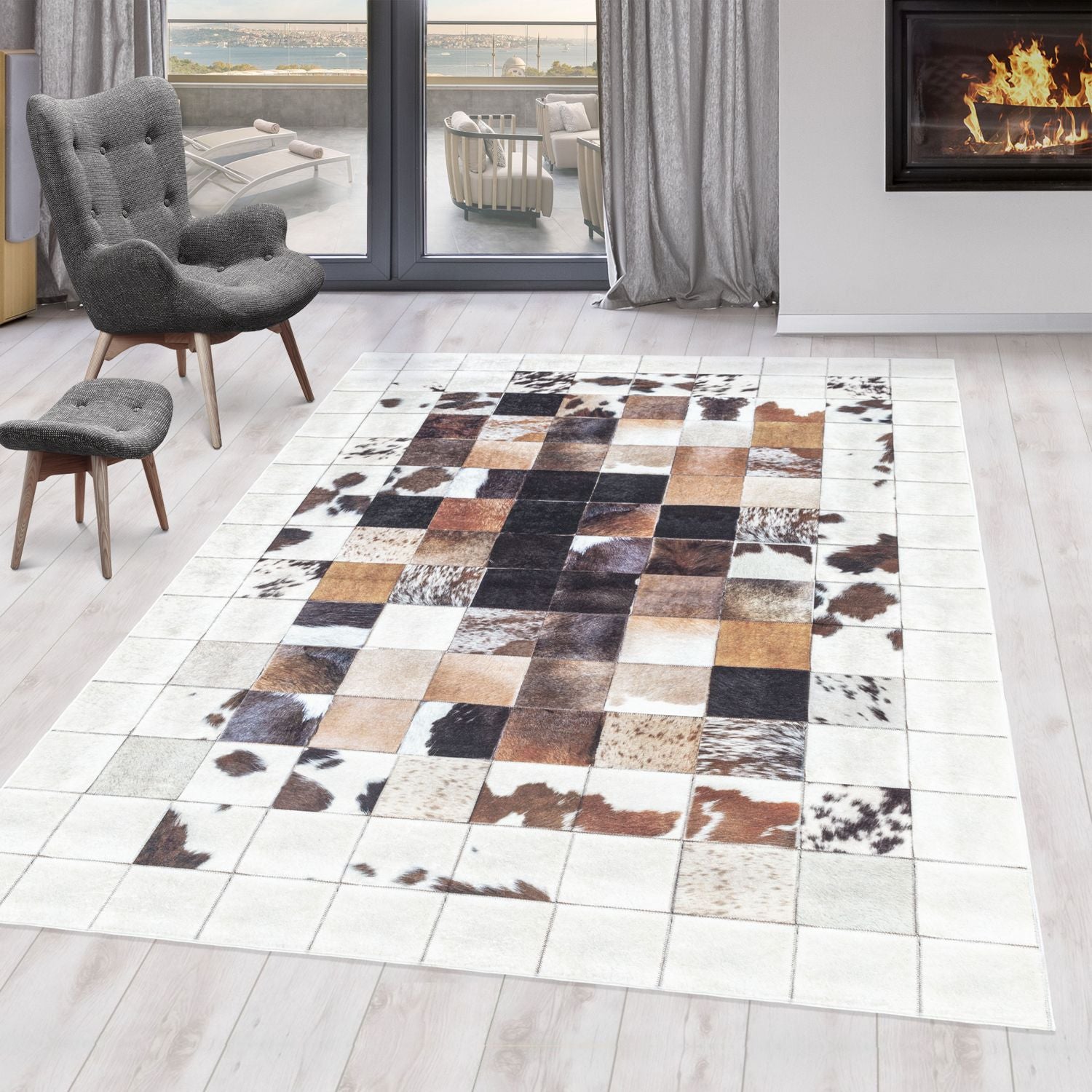 Wit Tapijt Laagpolig Vloerkleed Omid ChromaticBlend Rugs