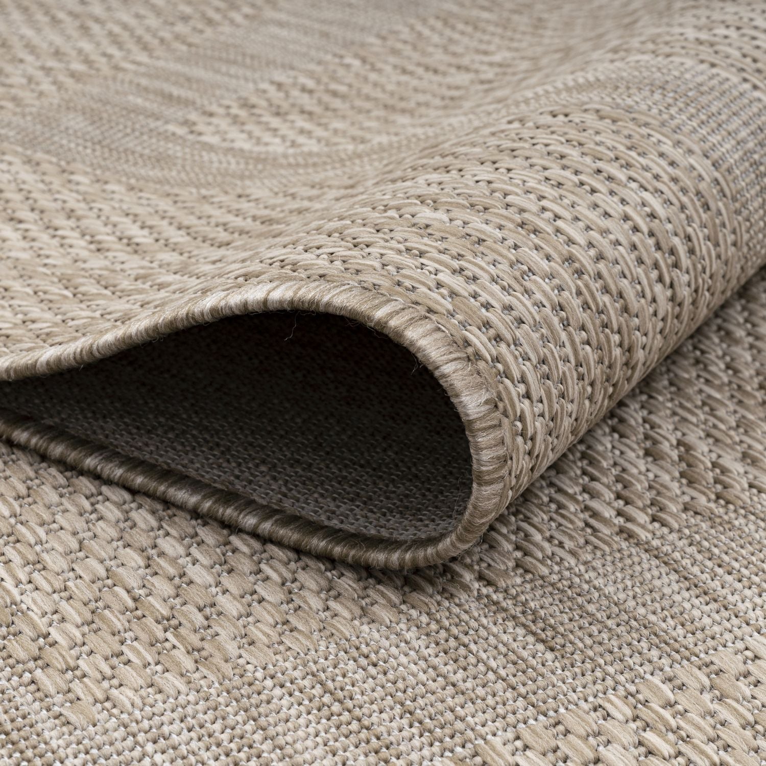 Beige Tapijt Laagpolig Vloerkleed Omid  Indoor-Outdoor Harmony