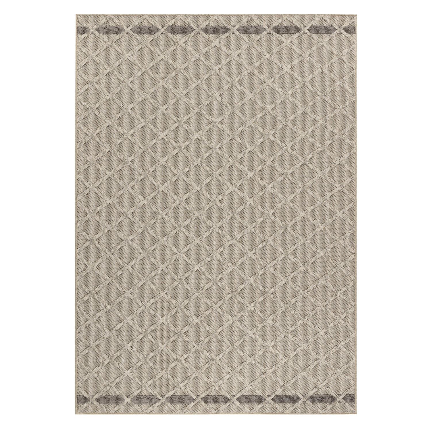 Beige Tapijt Laagpolig Vloerkleed Omid Chic Impressions Rugs