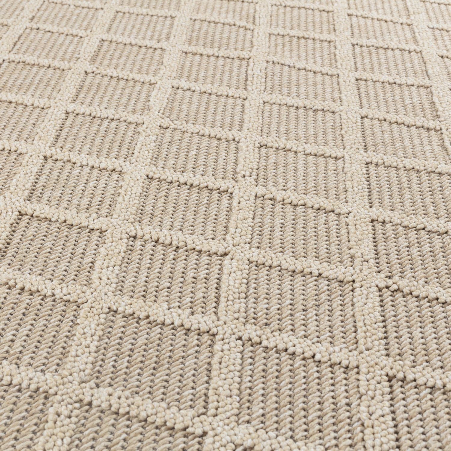 Beige Tapijt Laagpolig Vloerkleed Omid Chic Impressions Rugs