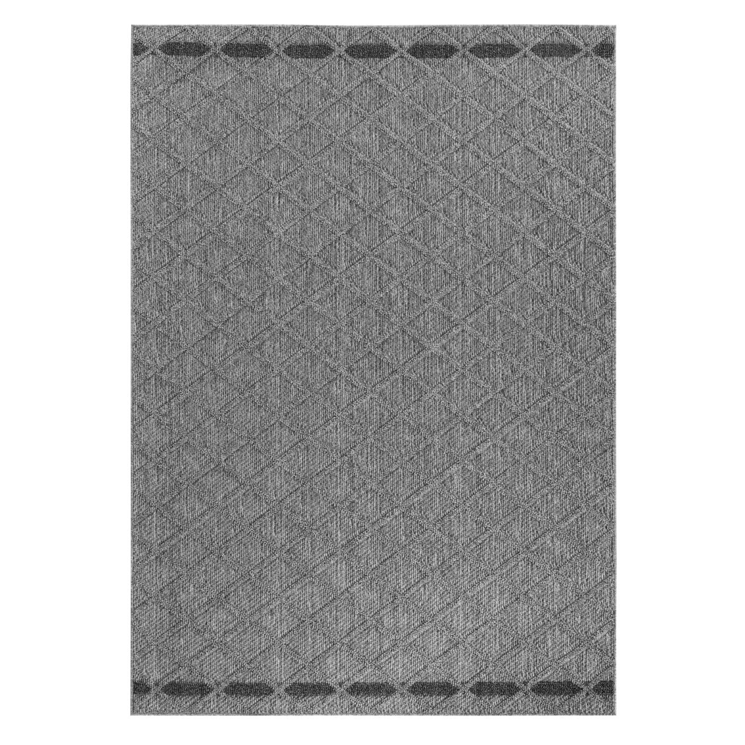 Grijs Tapijt Laagpolig Vloerkleed Omid Chic Impressions Rugs