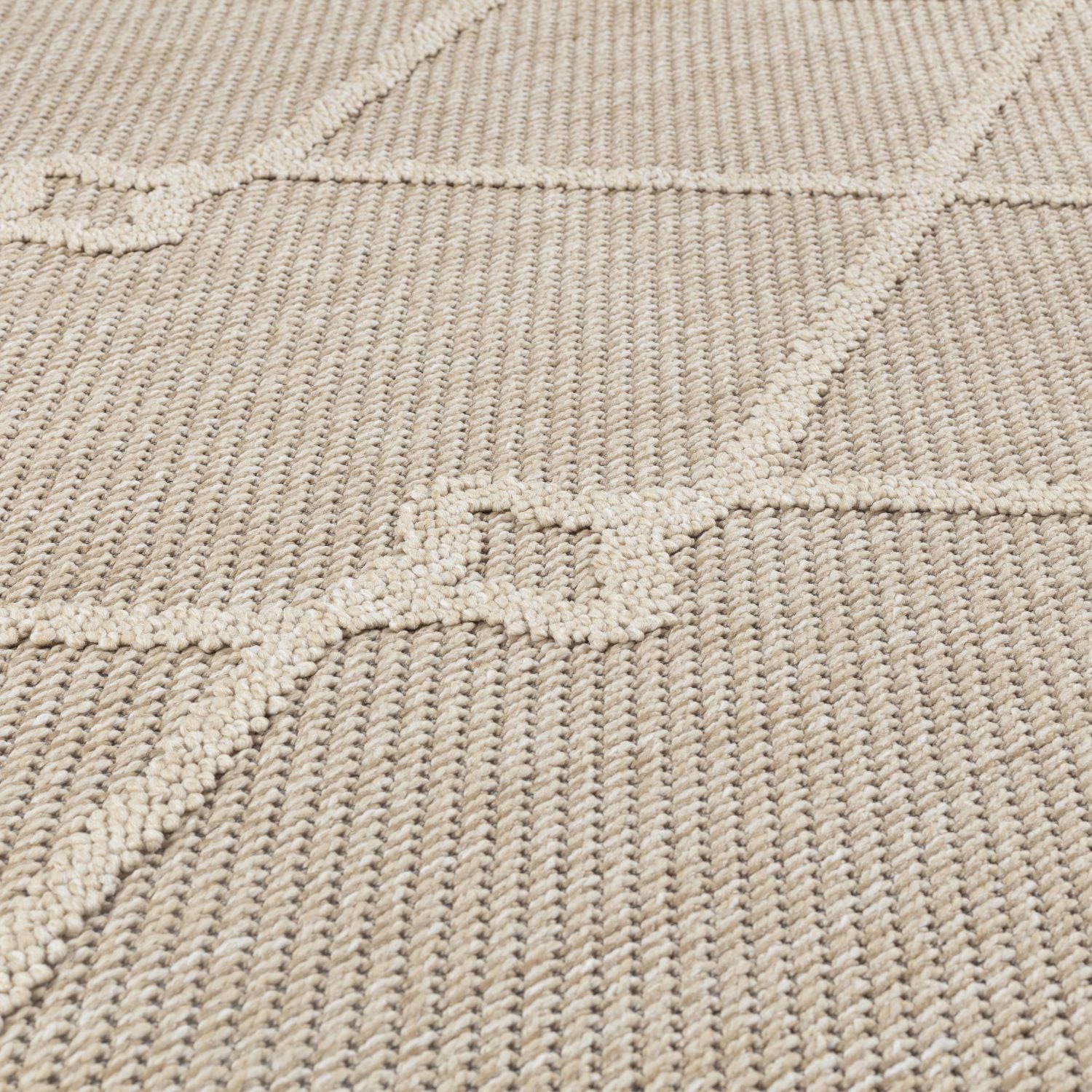 Beige Tapijt Laagpolig Vloerkleed Omid Chic Impressions Rugs