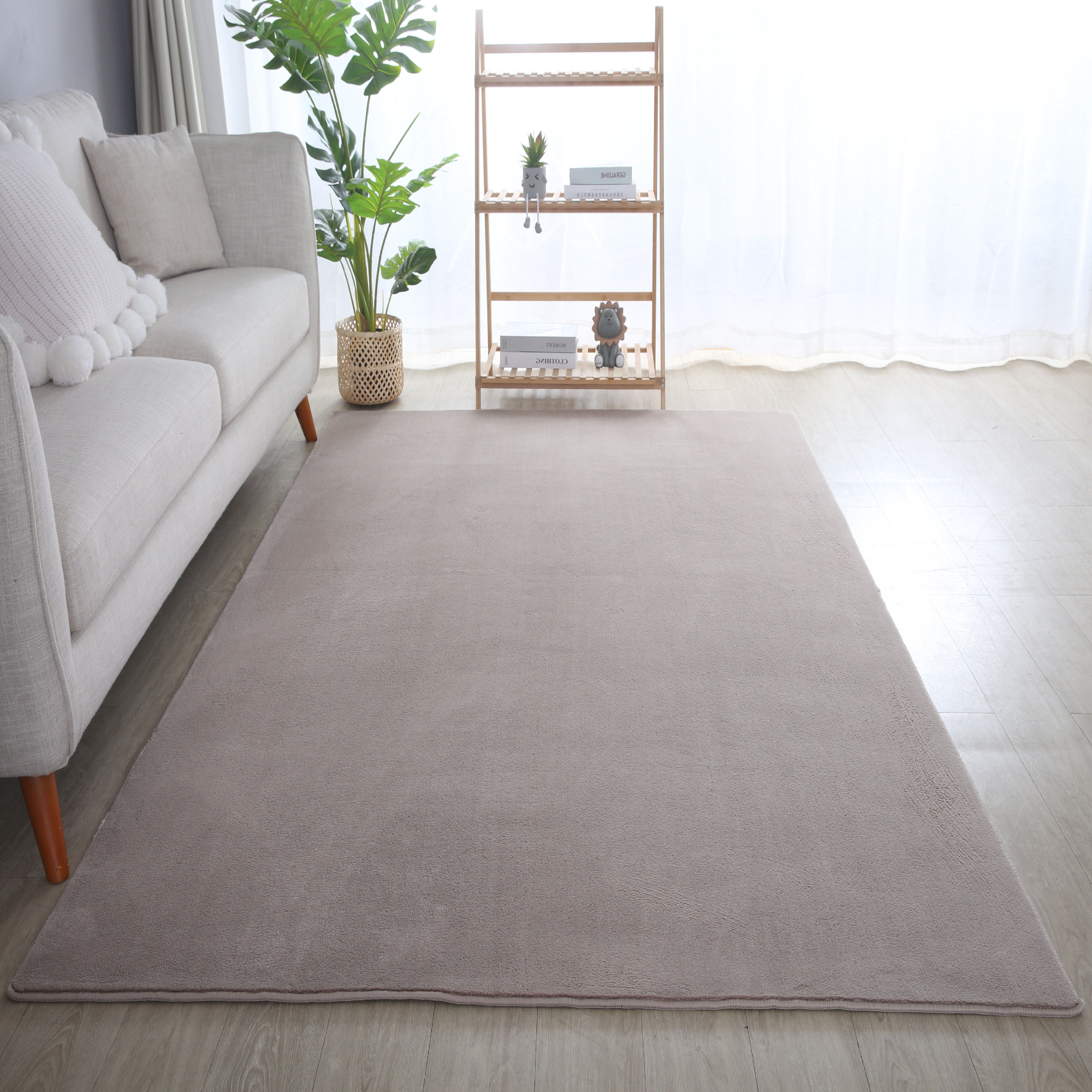 Beige Tapijt Laagpolig Vloerkleed Omid  Simple Serenity