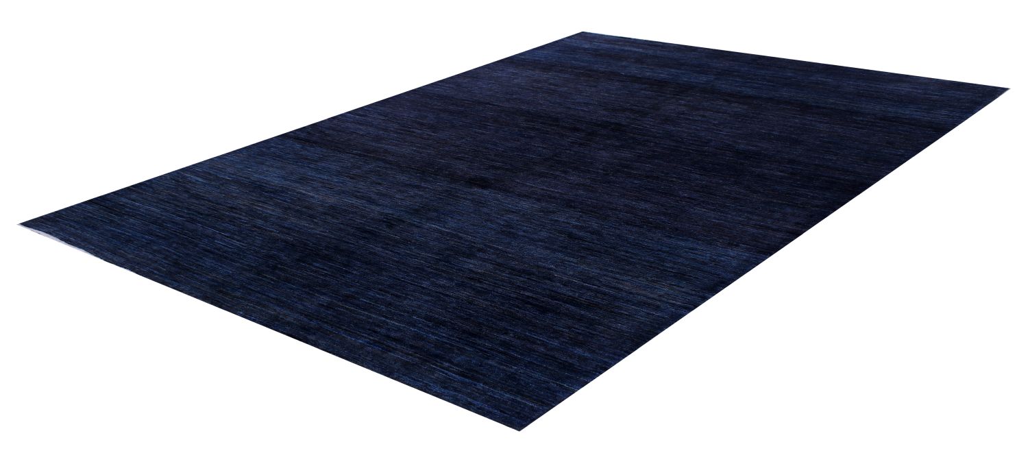 Blauw Tapijt Laagpolig Handgeknoopt Wollen Vloerkleed - Omid Afghan Wool Luxury 237x170