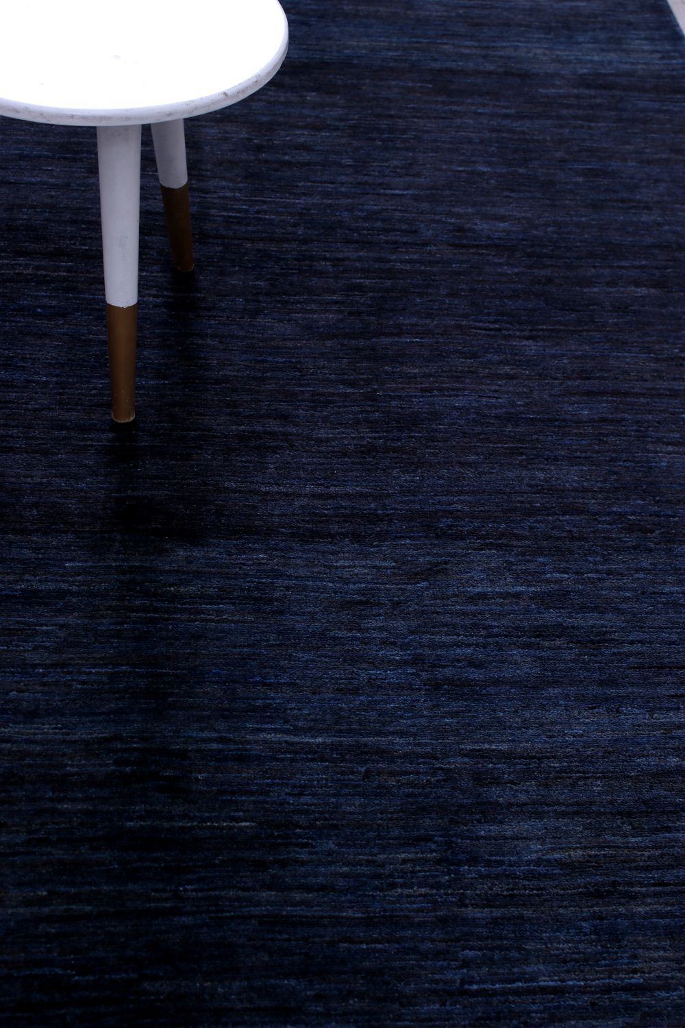 Blauw Tapijt Laagpolig Handgeknoopt Wollen Vloerkleed - Omid Afghan Wool Luxury 237x170